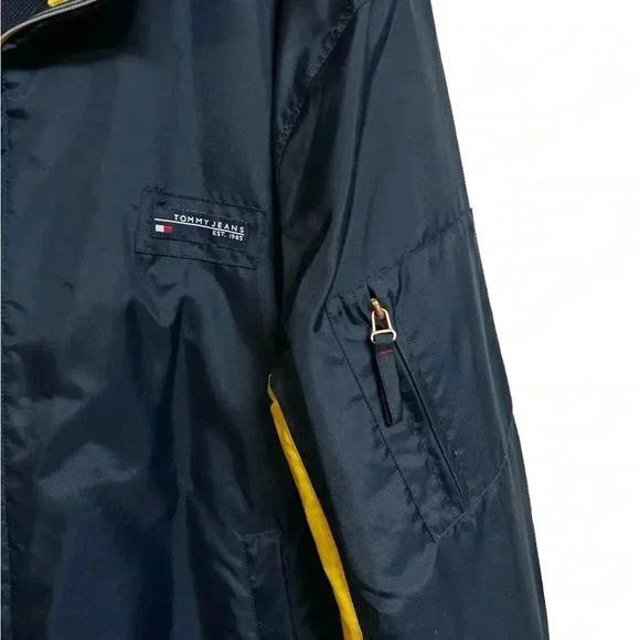 Vintage 90s Tommy Hilfiger Tommy Jeans Rain Jacket Windbreaker XL RARE - Picture 2 of 9